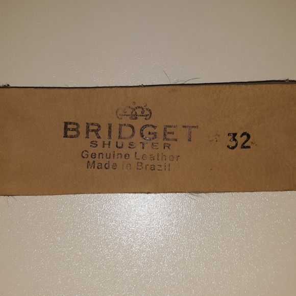 Bridget Shuster cowhide belt rhinestone buckle - Picture 7 of 8